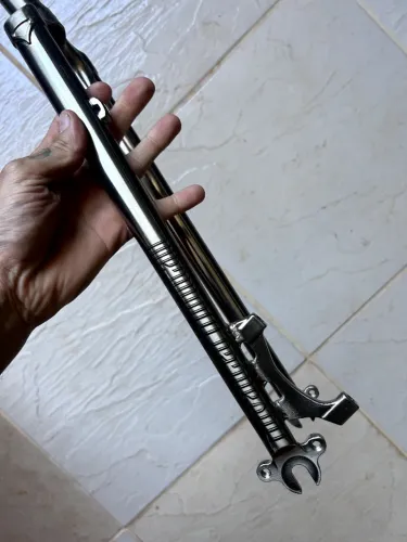 garfo de cromo para gravel fixa aro 29/27,5/26