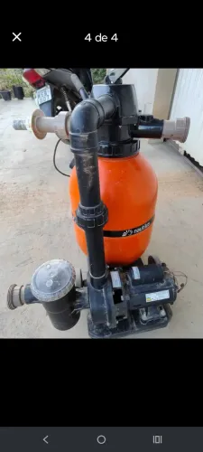 Bomba com filtro para piscina