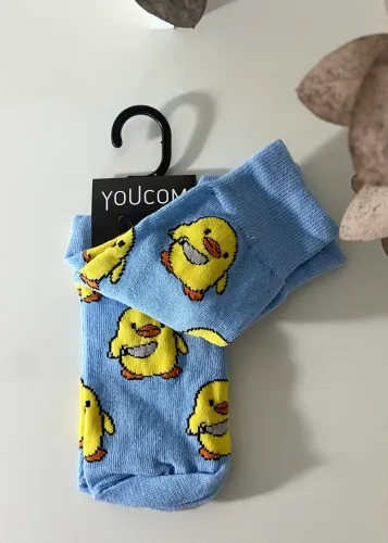 Meia decorada Pato - Nova