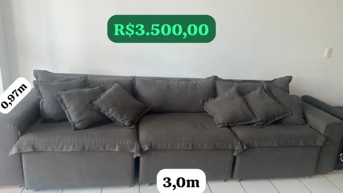Sofá retrátil 4 lugares