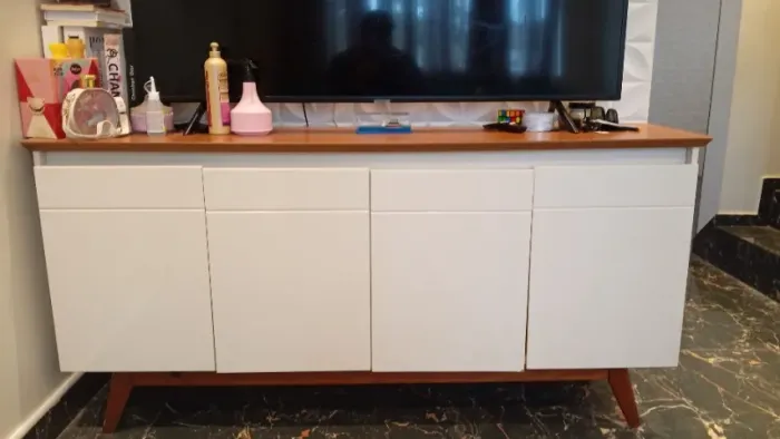 Armário rack para sala TOK STOK 4 portas