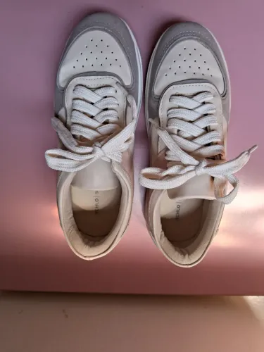 Tênis Feminino Rosa Off White Cinza