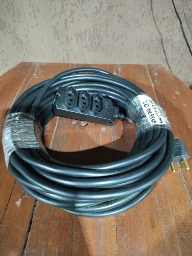 Extensão elétrica 20 metros PP 2x2, 5mm cobre