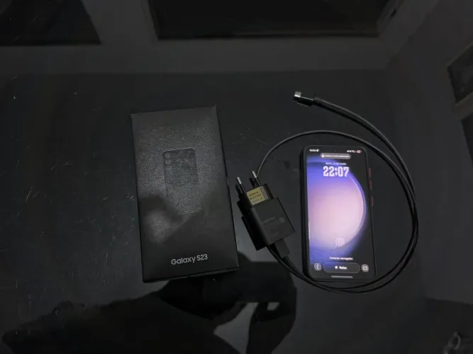 Galaxy S23 512GB | Bateria 100% | capinha, carregador e caixa