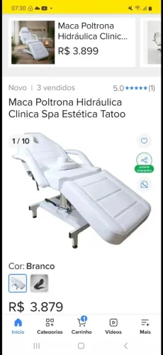 Vendo maca p/ estética em condições  e pouco uso.