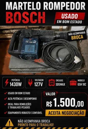 Martelo rompedor BOSCH