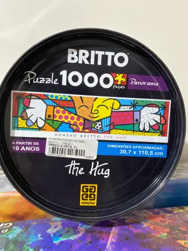 Quebra cabeça Romero Britto The Hug 1000 peças 