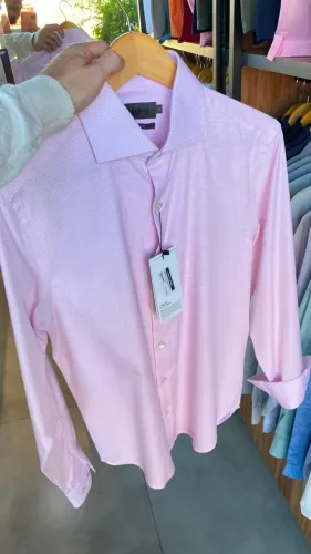 Camisa Masculina Officina Rosa - Peça Premium Nova
