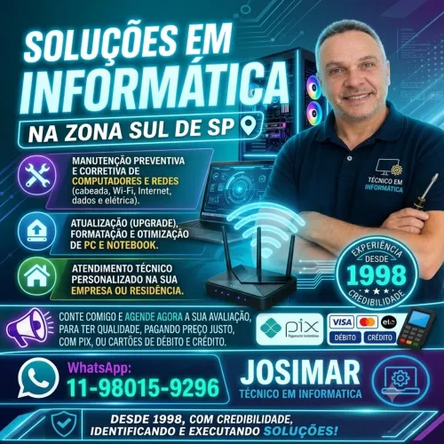 Técnico em informática (zona sul SP)