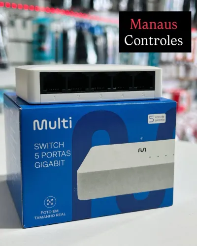 Switch de Rede Internet 5 Portas RJ45 1000 Mbps - Entregamos