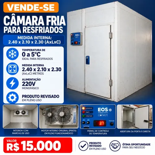 Camara Fria de 0 a 5 Graus (Refrigerada)