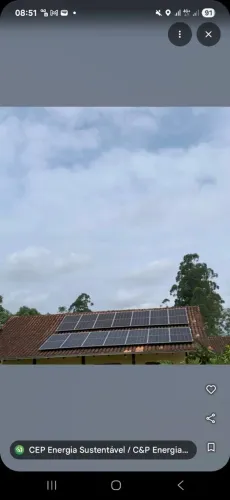 Placa solar e inversor