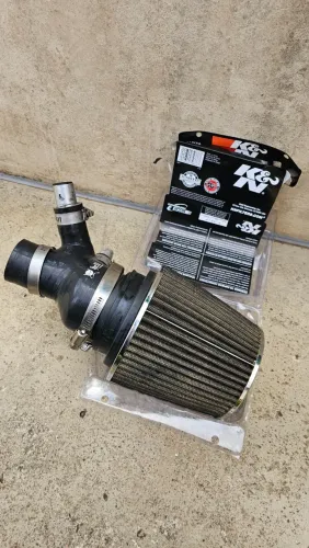 Intake Hell Motorsport + Filtro K&N RG-1001WT + Recharger para linha  THP Peugeot Citroen