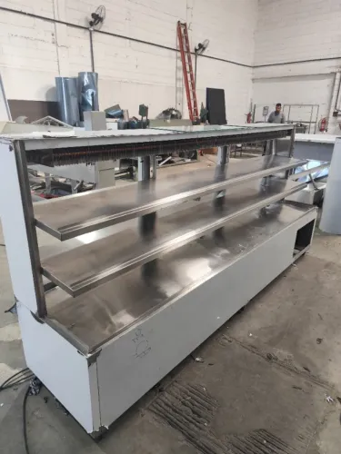 Vitrine refrigerada inox 1200×600×1250 (expositora)