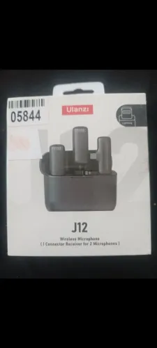 Microfone de lapela sem fio duplo J12