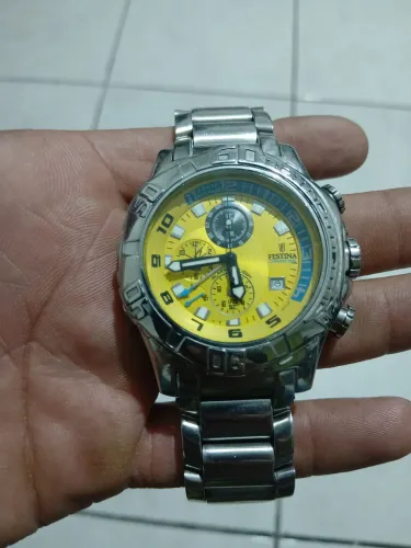 Relógio festina Bike amarelo