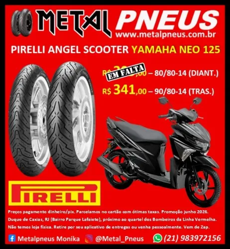 Pneu Moto Pirelli Yamaha Neo 125 - Novos Com Garantia
