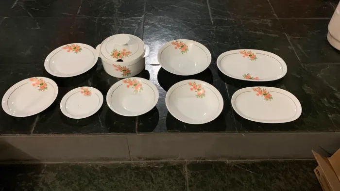 Aparelho de jantar de porcelana