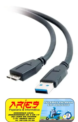 CABO MICRO USB PADRÃO USB 3.0 1.8 METROS PLUSCABLE PC-USB1832