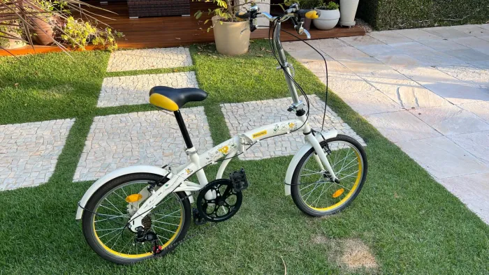 Bicicleta dobrável com bolsa de brinde