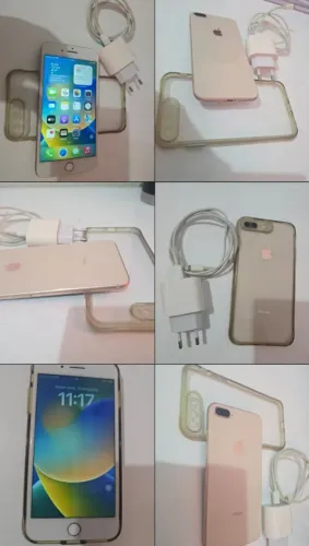 IPhone 8 plus 256gb Dourado Impecável 