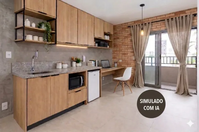 Studio para venda em Chácara Santo Antônio (Zona Sul) com 1 quarto, 22m²