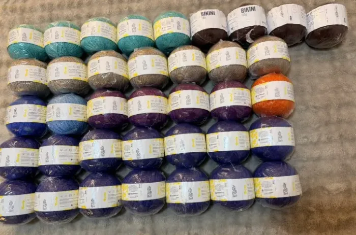 Lote de Linhas de Crochê