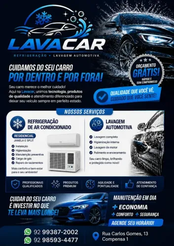 Lavagem e instalação de ar condicionado 