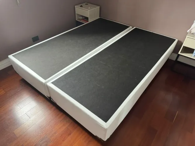 Cama Box Casal Queen Bipartido