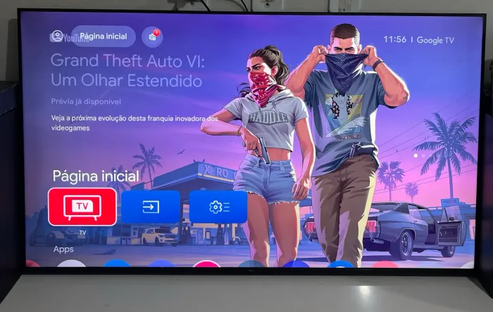 Tv 55 polegadas smart estado de nova