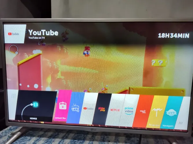 LINDA TV LG 32 SMART COMPLETA CONTROLE E PEZINHO ENTREGOOO