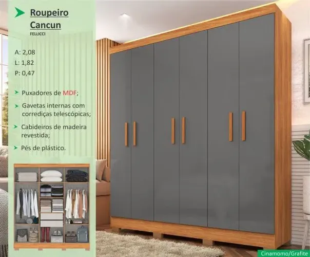 GUARDA ROUPA R$ 1.099,00