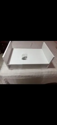 Suporte para impressora com prateleira cor: branco