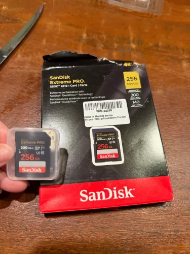 Cartão SD SanDisk Extreme PRO 256GB 200MB/s UHS-I Original Novo