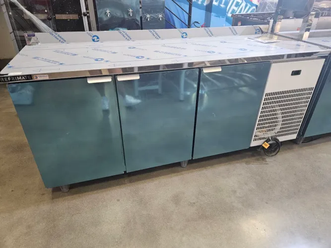 balcão refrigerado de inox 2 metros 