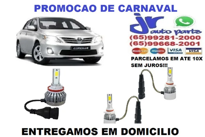 LED Milha Toyota Corolla 6000K 12V 24V