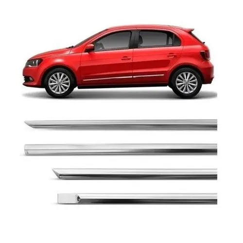 Friso Lateral Cromado Modelo Original Gol G5 G6 G7 2008/2022<br><br>