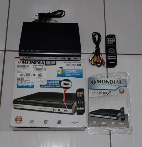 DVD PLAYER MONDIAL COM KARAOKÊ
