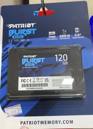 Hd Ssd 120 GB Patriot Burst Elite, 2.5", SATA III, Loja Coimbra Computadores Entregamos