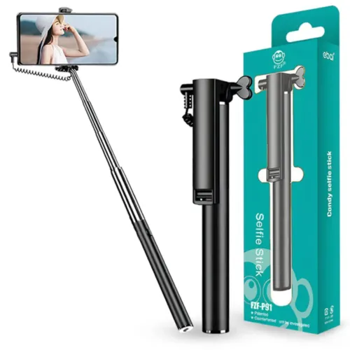Selfie Stick Retrátil Compacto para Fotos e Vídeos