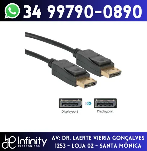 Cabo DisplayPort x DisplayPort