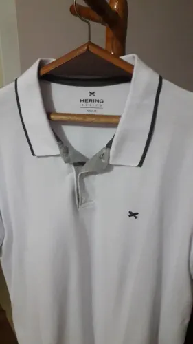 Camisa polo branca da Hering tamanho P nova