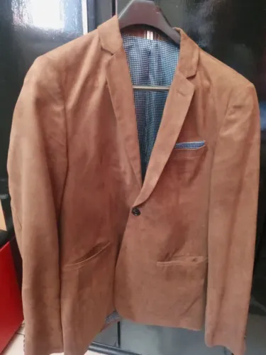 Blazer Masculino Marrom slim