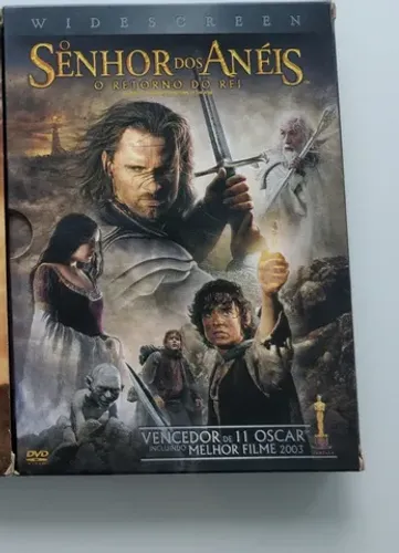 Dvd Filme O Senhor Dos Anéis O Retorno Do Rei Com Luva Box Duplo As Duas Torres Box Duplo