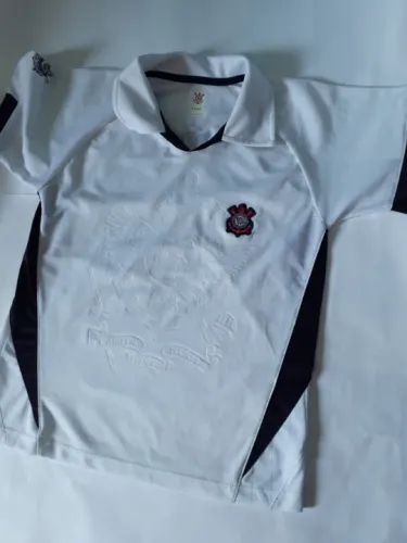 Camisa Infantil Oficial do Corinthians - 8 anos - Alto Relevo- Seminova