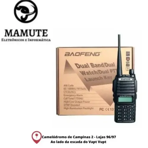 Rádio Comunicador Baofeng Uv-82 Dual Band Rádio Fm + Fone