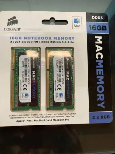 Memoria Ram DDR3 notebook Corsair 1333Mhz 16GB (2x 8GB)