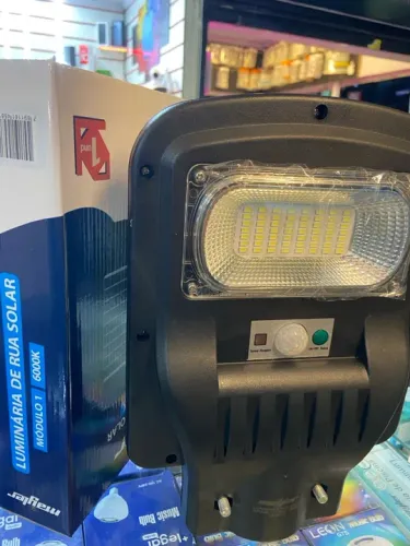 Luminária 50w iluminar Campo Energia Solar/ Sensor 