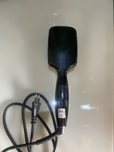 Escova de cabelo elétrica alisador conair diamond briliance