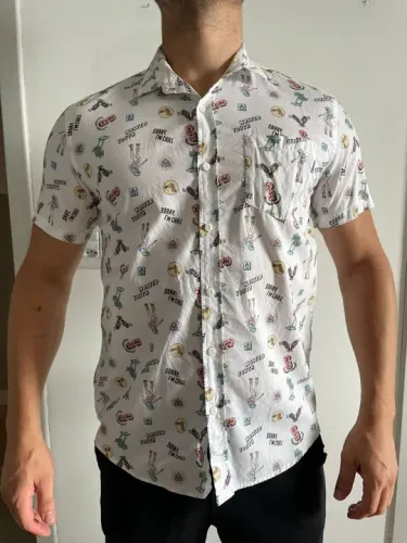 Camisa Masculina Estampa Divertida tam M